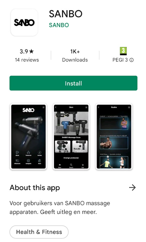 Sanbo massagegun app